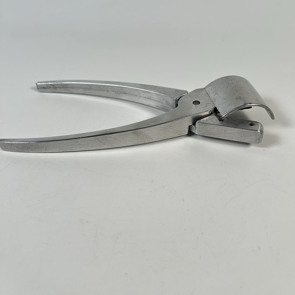 Vintage YORK style aluminum nut Cracker sheller with fixed shield 7.25"