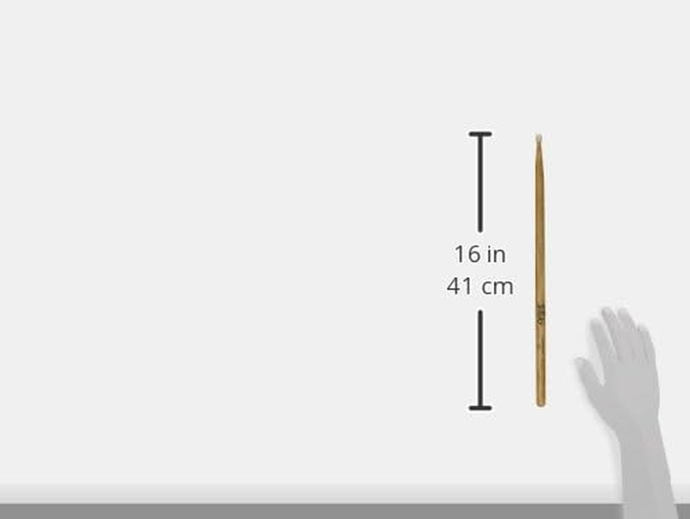 Hickory 7A Nylon Tip Drumsticks, 12 Pairs