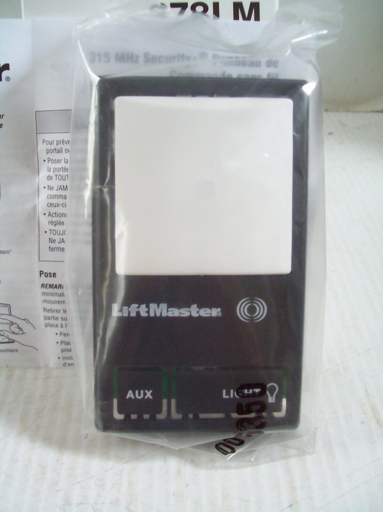 NOS Chamberlain 378LM Garage Door Opener Wireless Three Function Wall Control