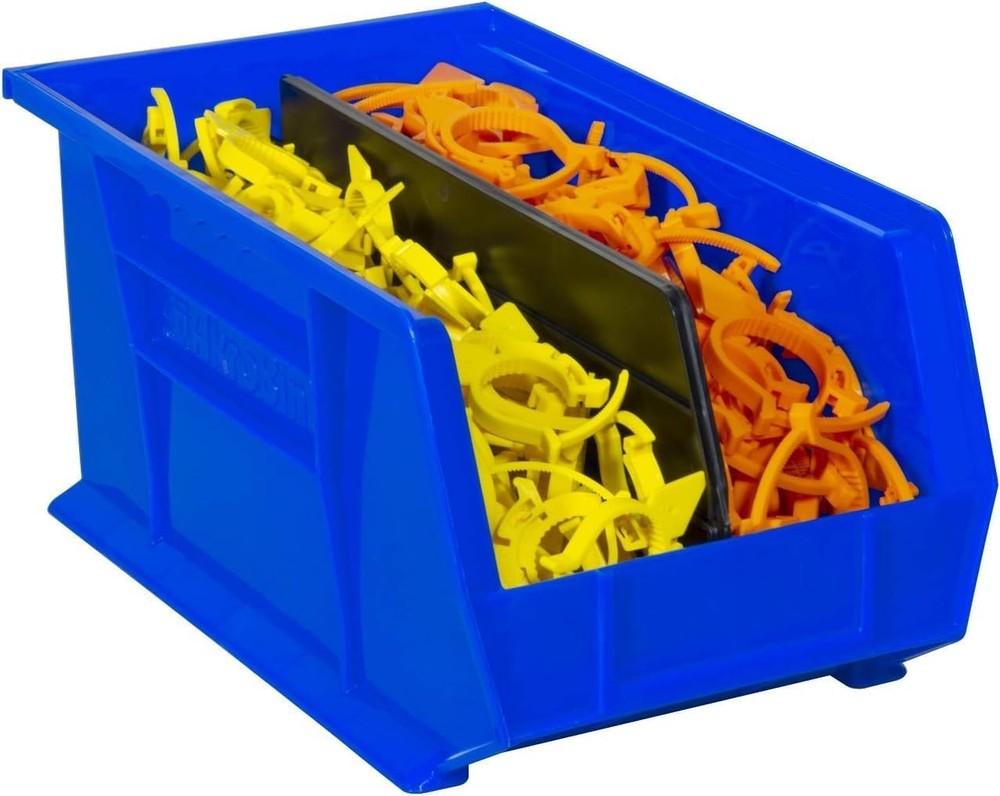 Akro-Mils 30240AkroBins Plastic Storage Bins,Space-Saving Stackable Bins,12-Pack