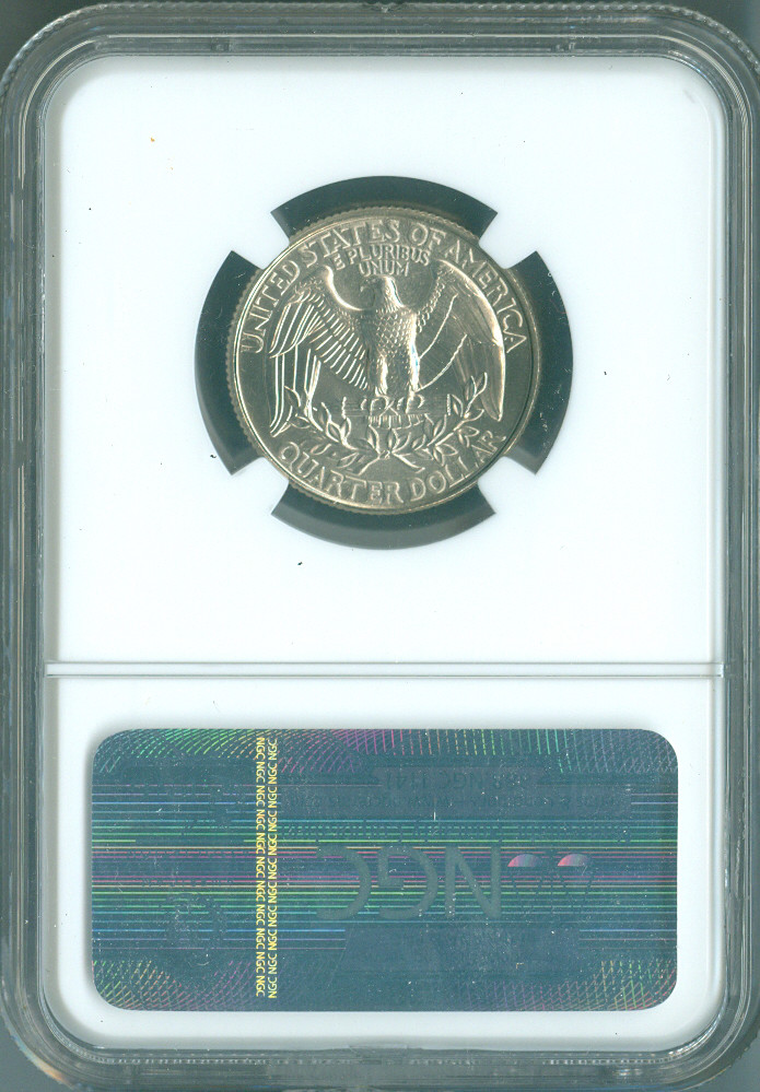1996 D WASHINGTON QUARTER NGC MS67 SPOTLESS .
