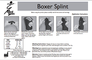 MedSpec Boxer Splint