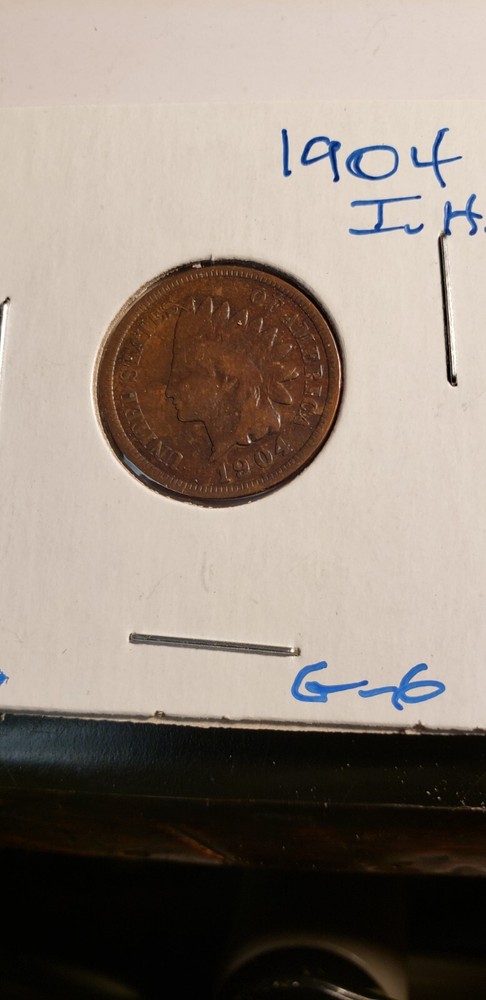 1904 INDIAN HEAD PENNY CENT GOOD CONDITION    ba