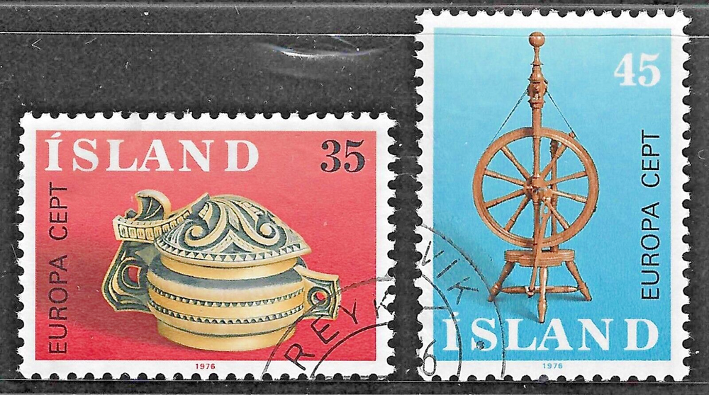 Iceland (1976) - Scott # 490 - 491, Used