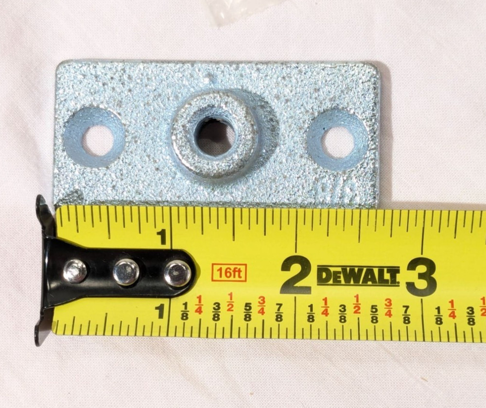 3/8 In. Electro-Galvanized Ceiling Plate For Pipe Hangers