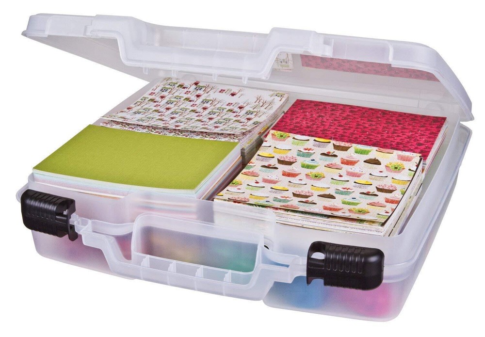Quick View Deep Base Carrying Case-15x3.25x14.375 Translucent