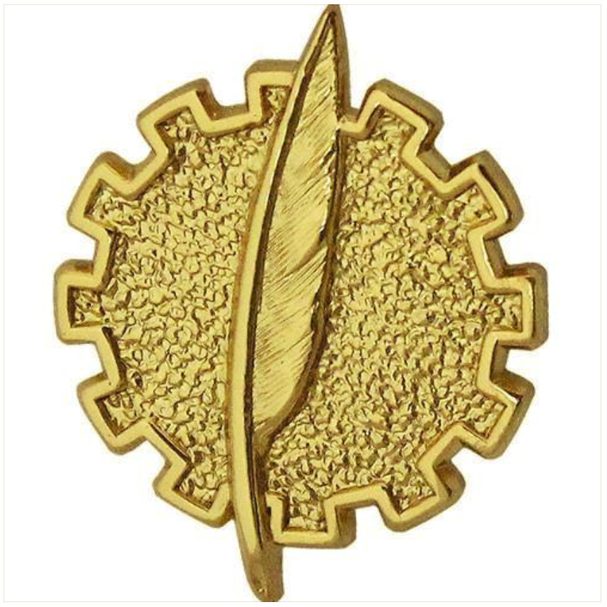 Vanguard NAVY COLLAR DEVICE: PROCESSING TECHNICIAN - GOLD