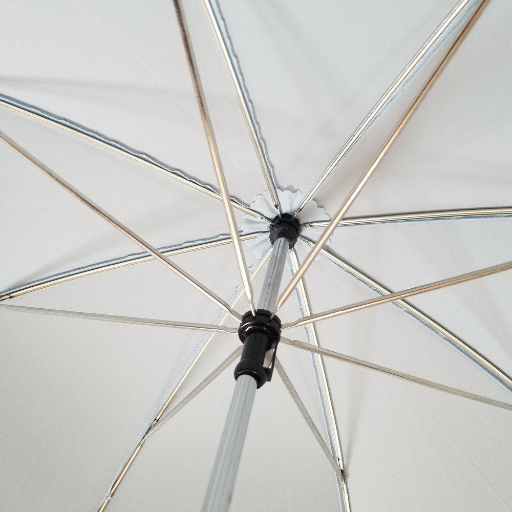 Marc Jacobs DAISY Umbrella Large Rain Daisy Parfums Sky Blue White Handle Spring