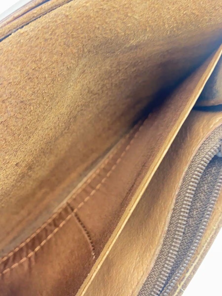 PORTER Long Wallet Leather BRW Plain Men's