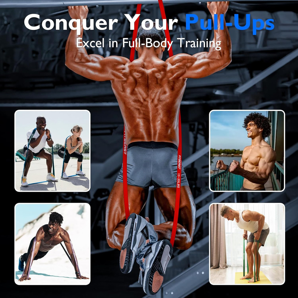 Resistance Bands Set, Pull up Assist Bands for Strength Training, Powerlifting,