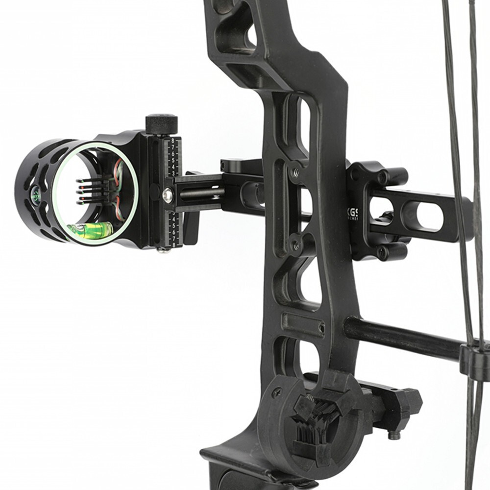 Compound Bow Sight 5 Pin Micro Adjustable Sight Light Archery Hunting Shooting