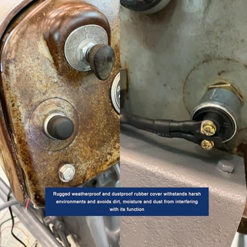 Push Button Starter Switch, 12V 50A Waterproof Push Button Momentary Start 1 PC