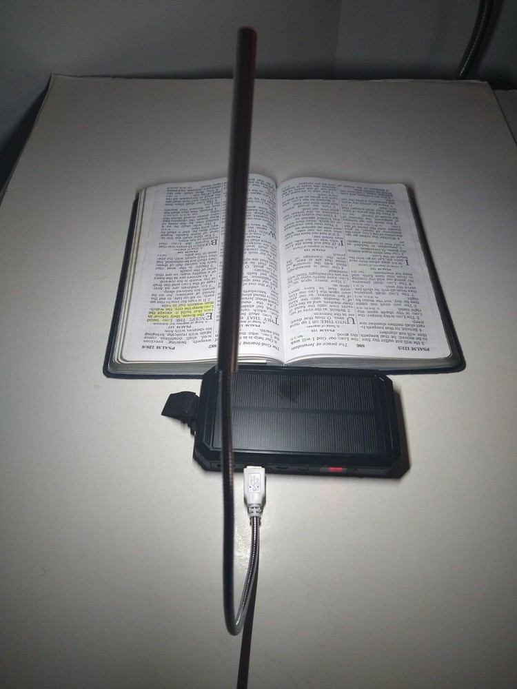 USB LED LIGHT / 10-LED's / FLEXIBLE LAMP / READING LIGHT color ( SILVER )