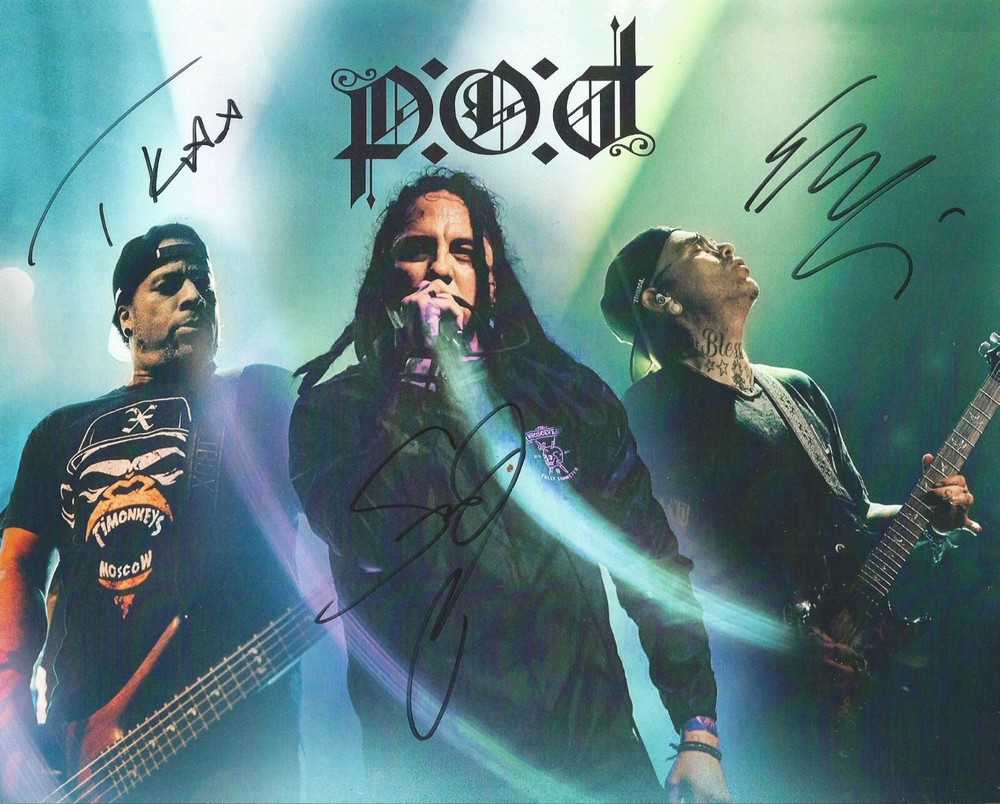 P.O.D. Autographed 8x10 Photo