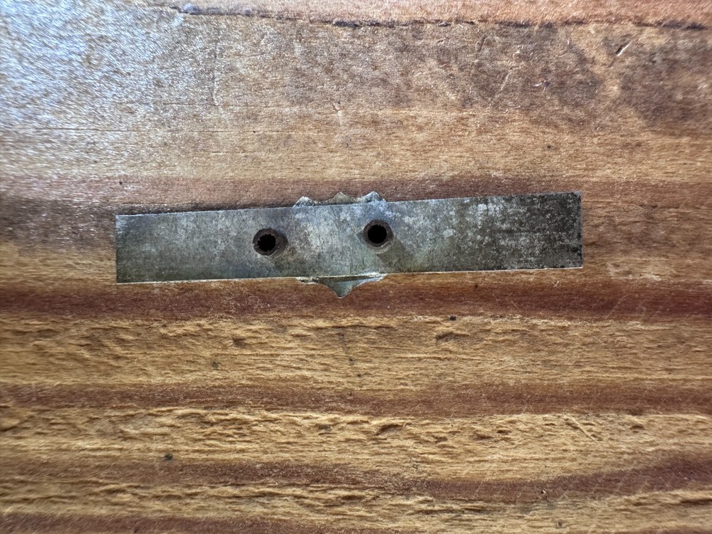Unused silver pin mount c.1900 36mm