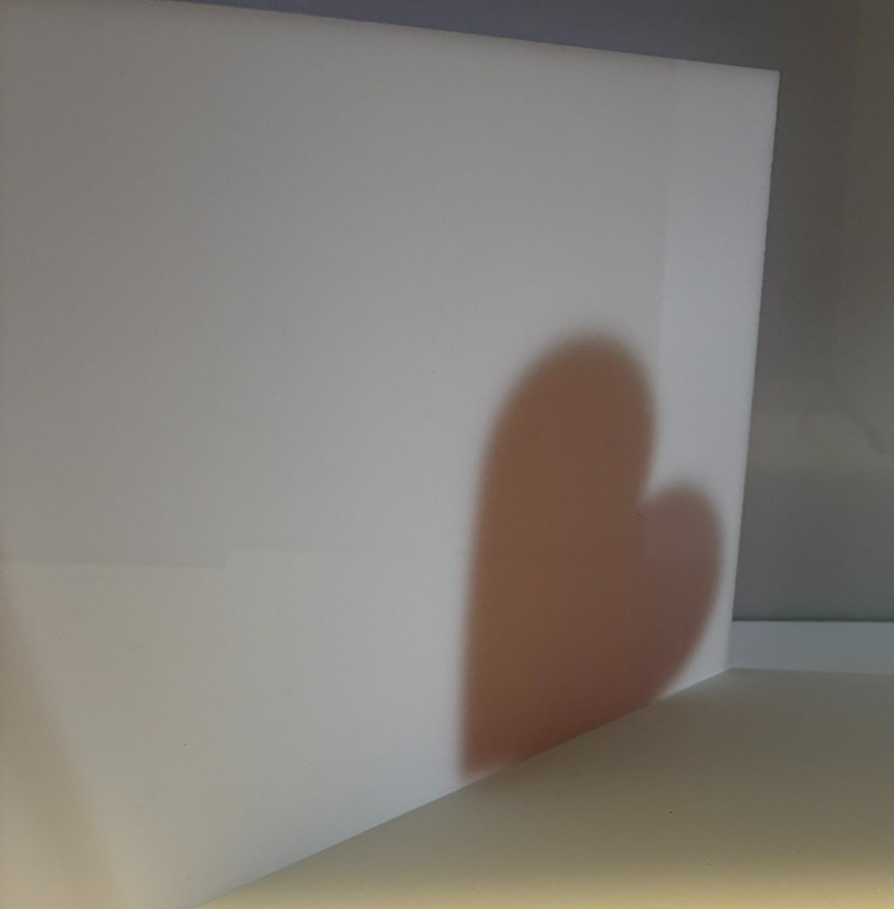 Acrylic Plexiglass Plastic Sheet-1/8" thick-White Translucent-Assorted Sizes