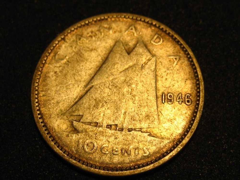 1946 Canadian Dime