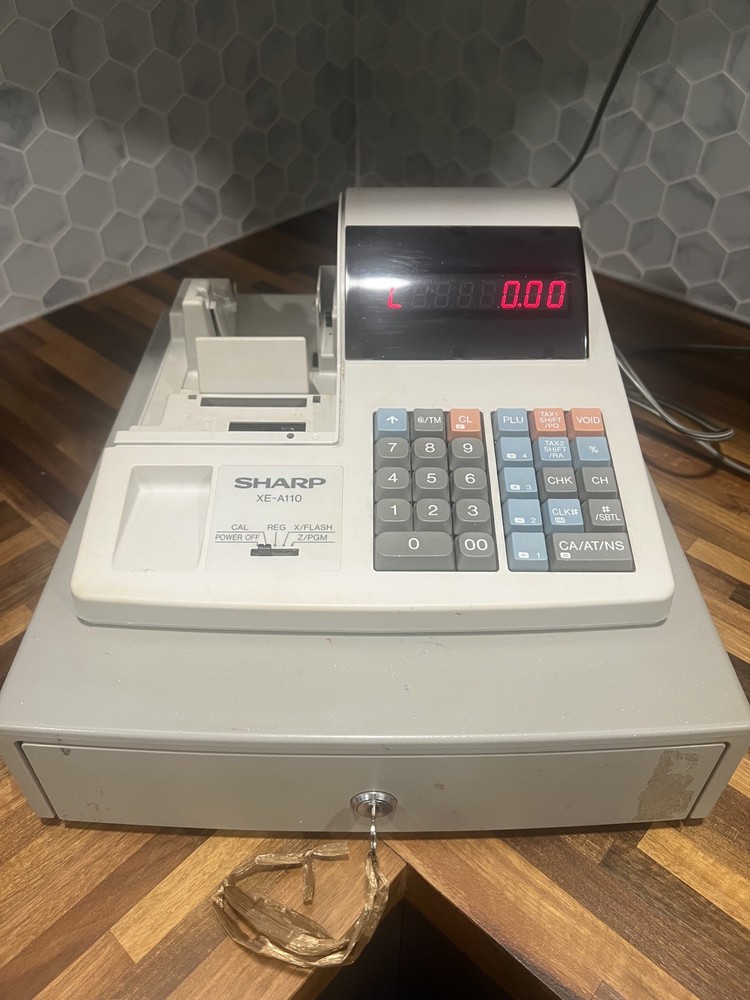 🔥Sharp XE-A110 Electronic Cash Register with Key!