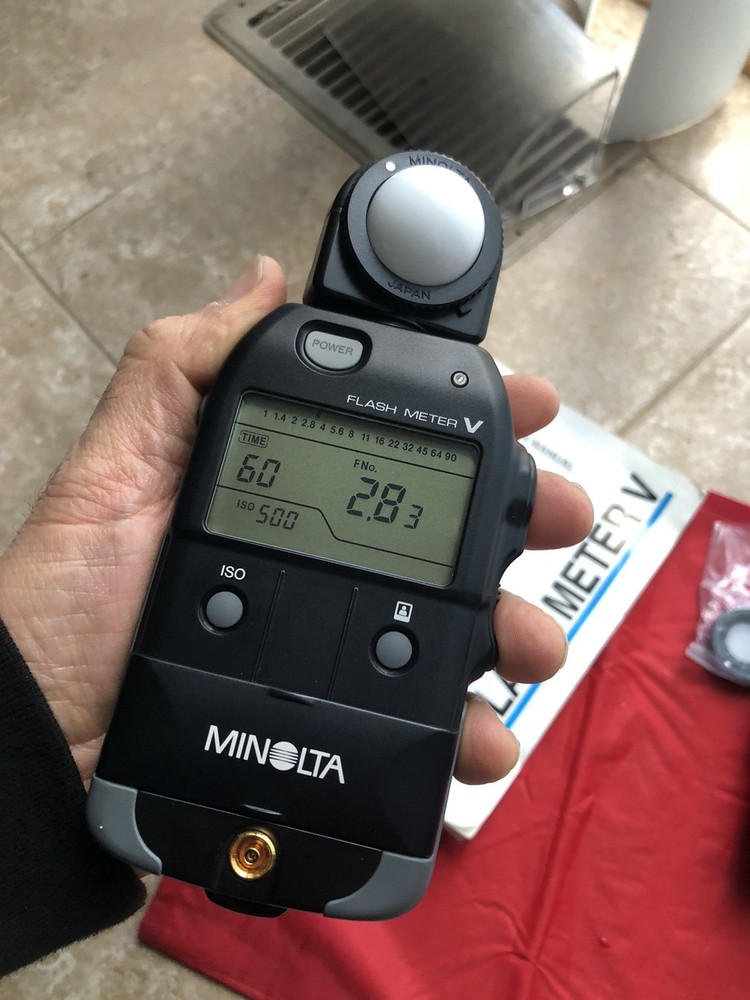 Minolta Light Meter V meter with a new battery