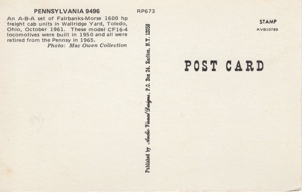 PENNSYLVANIA 9496 - PC5343