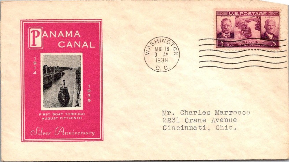 FDC 1939 SC #856 IOOR Cachet - DC Cancel - Single - J29647