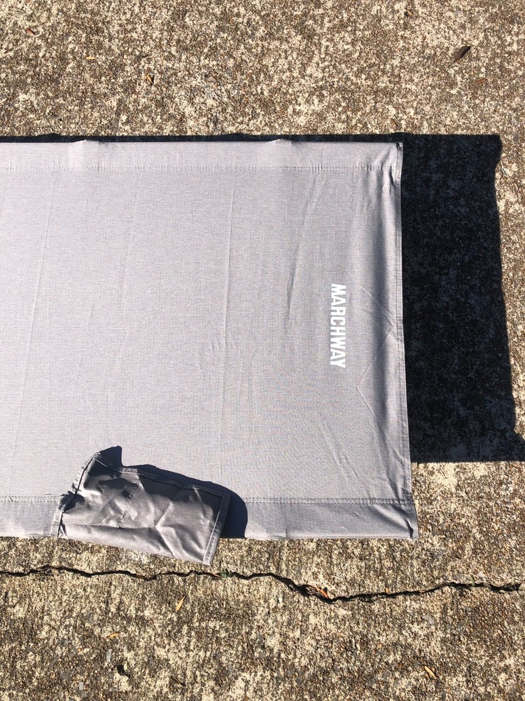 MARCHWAY Lightweight Folding Tent Camping Cot Bed with Lever Lock, Easy Setup