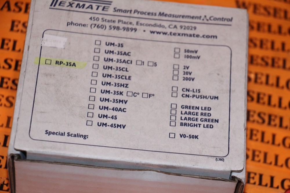 Texmate RP-35A Panel Meter New