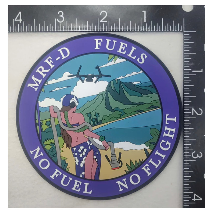 MARINE CORPS VMM-363 MRF-D FUELS HAWAII HOOK & LOOP PVC PATCH