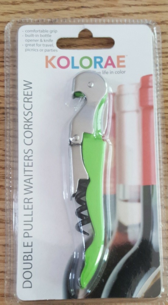 KOLORAE Corkscrew wine bottle opener GREEN
