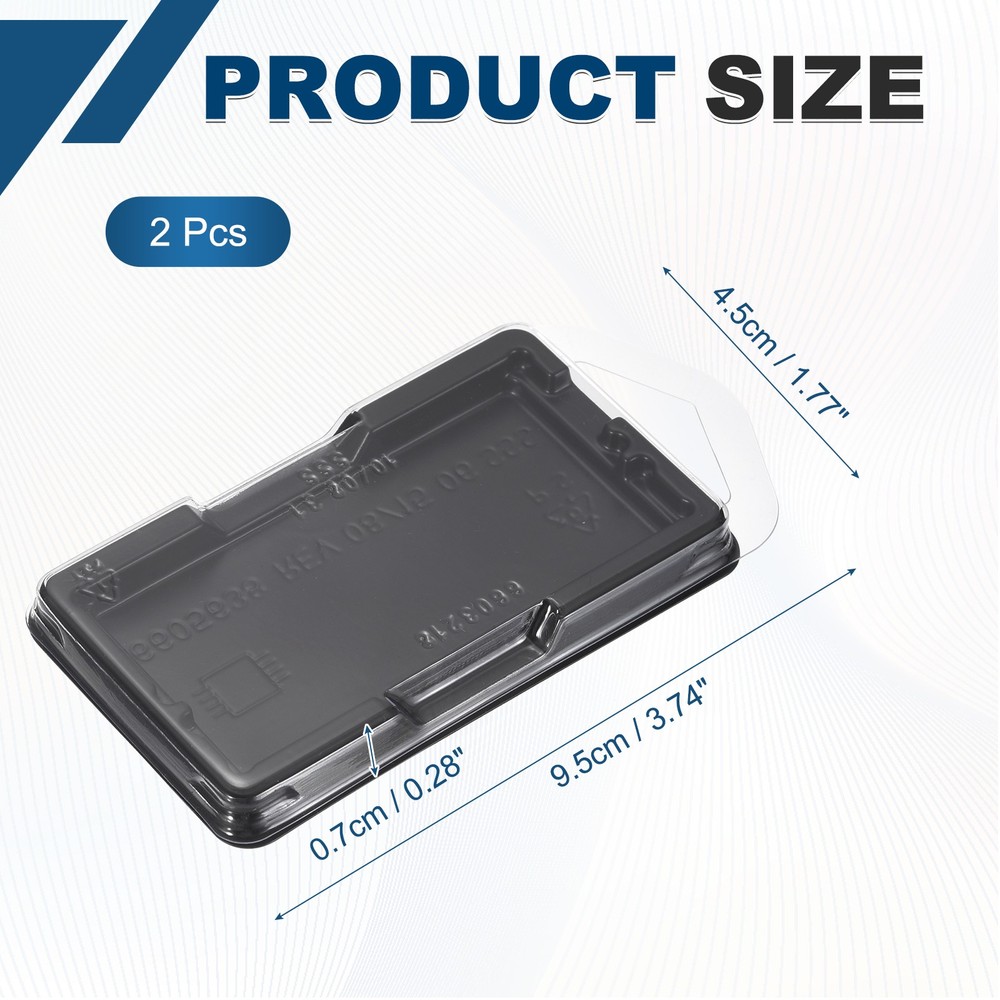 2Pcs Notebook DRR4/DDR5 Memory RAM Module Case Plastic Clamshell Antistatic Tray
