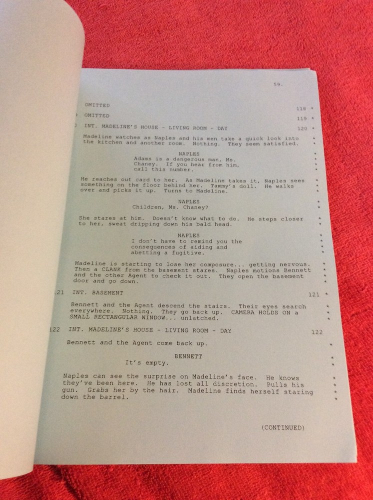 ORIGINAL SCRIPT TARGET EARTH PART ONE DABNEY COLEMAN MARCIA CROSS MELONI