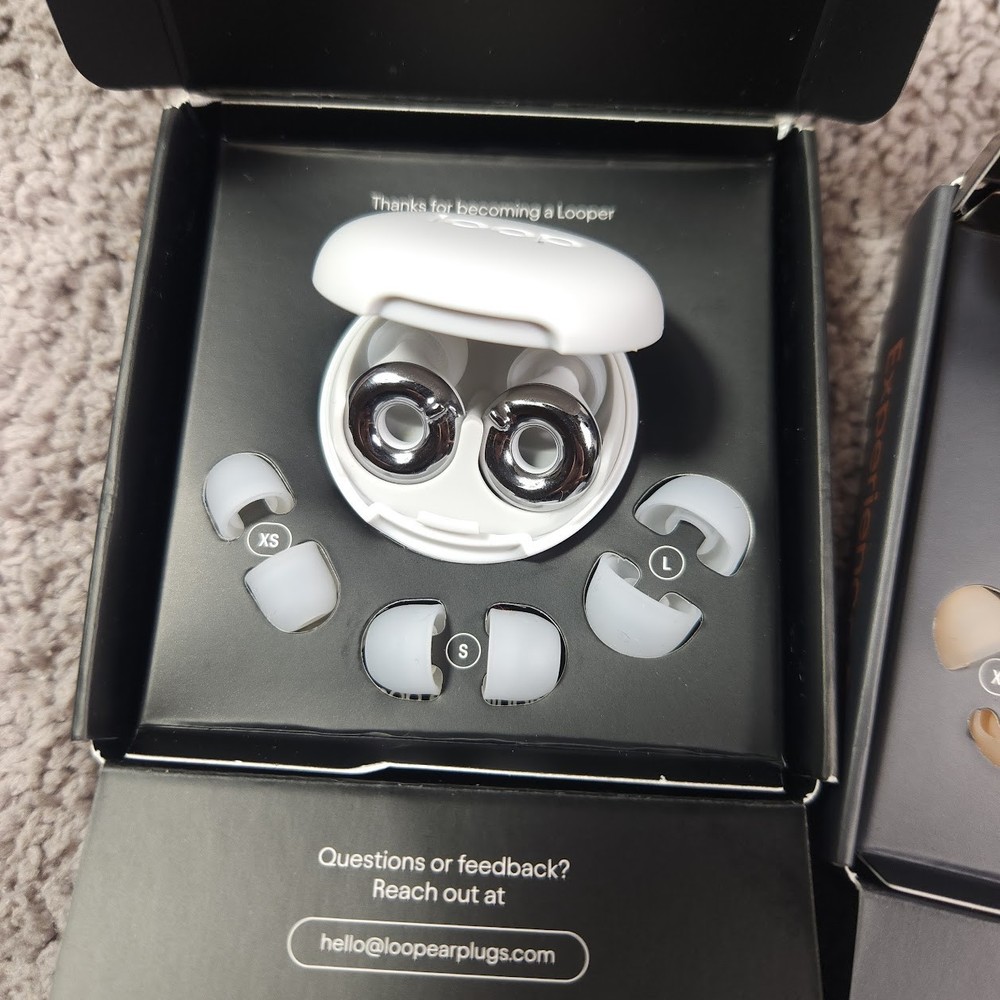 3 Loop Earplugs Switch 2 Experience 2 Quiet 2 -Silver, Rose Gold, Black Open Box