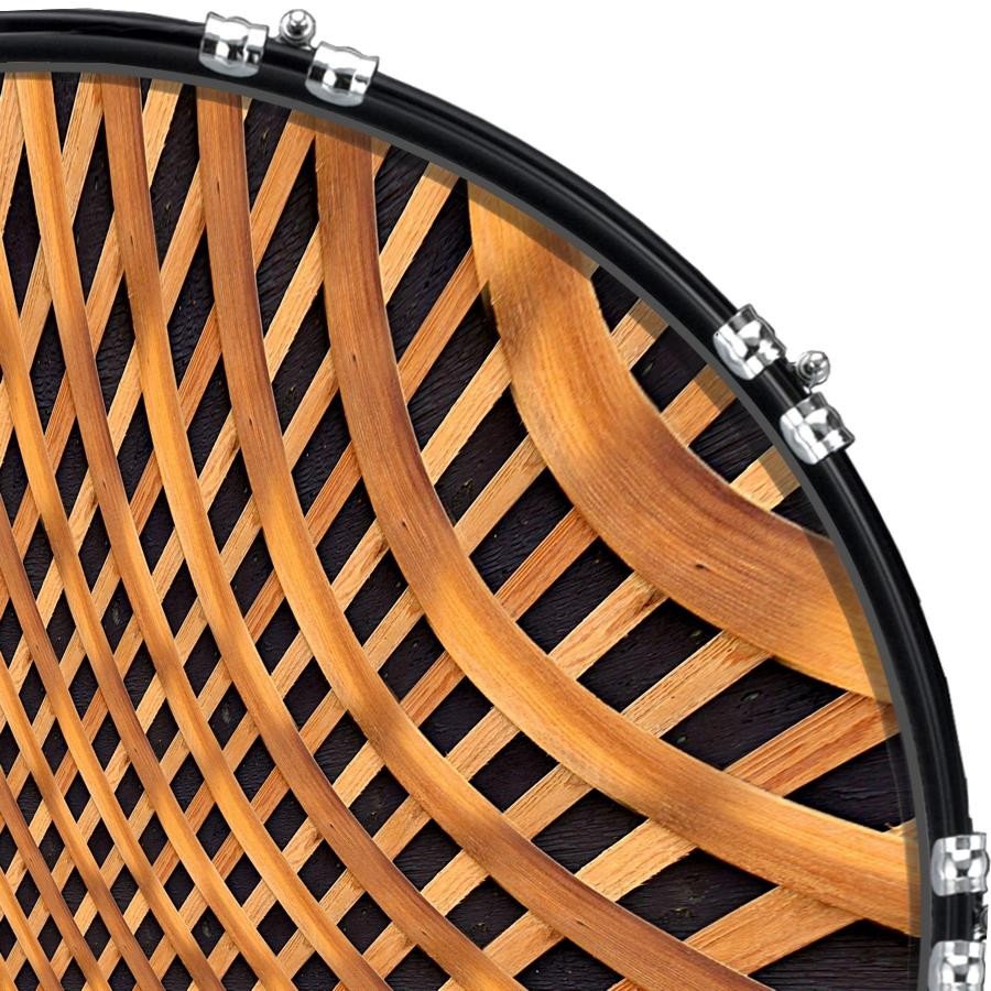 Custom 22" Kick Bass Drum Head Graphical Image Front Skin Braid 1