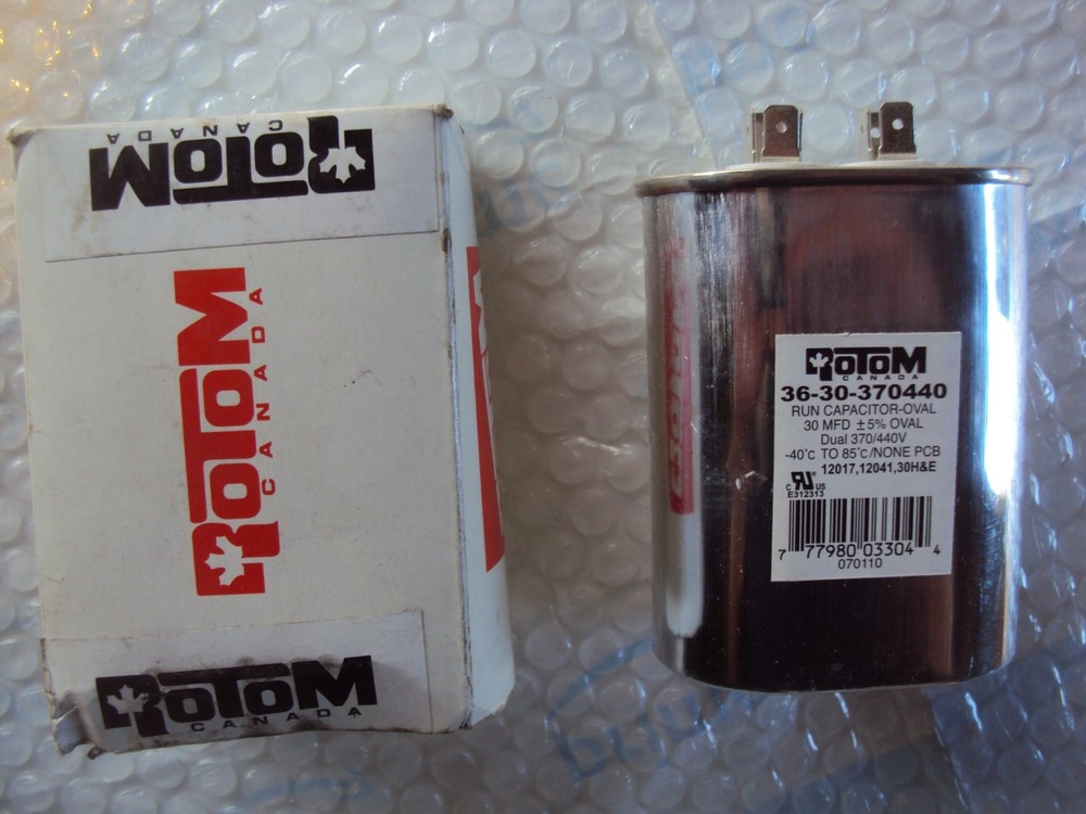 ROTOM 38-30-370440 Run Capacitor Oval