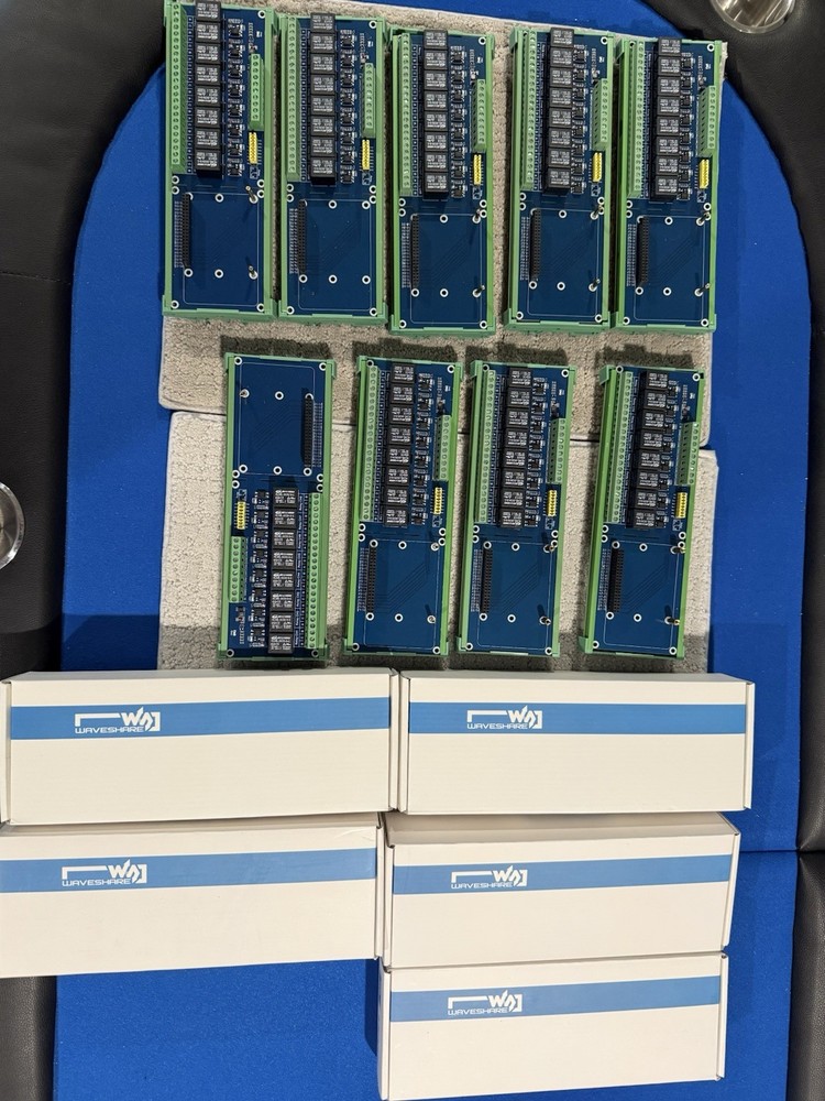8 Chanel Relay Board DIN Mount for Raspberry Pi 4B 3B 2