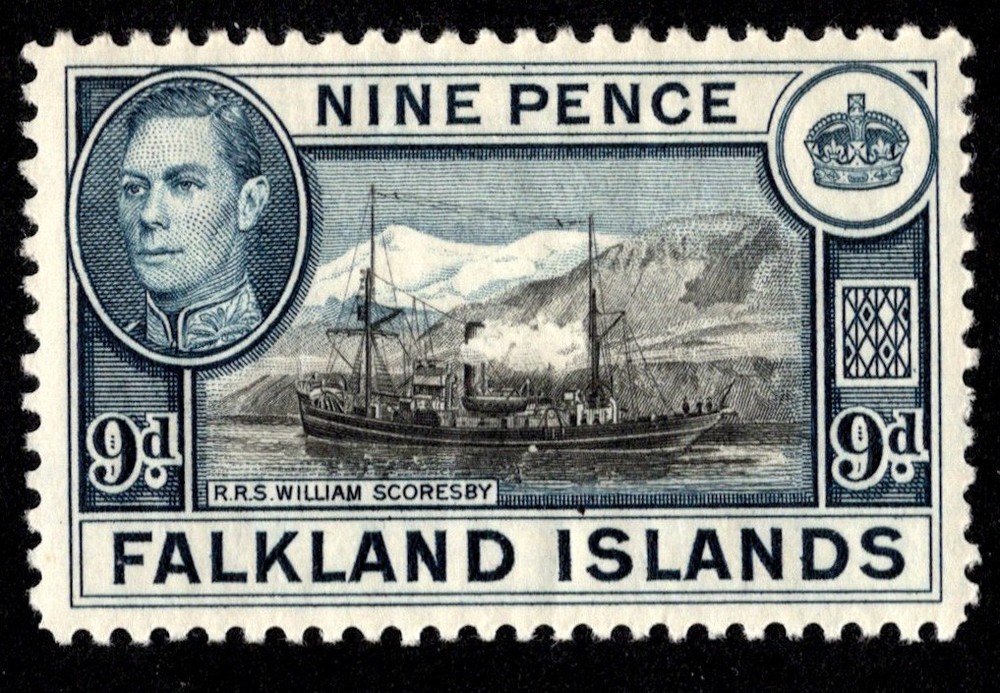 Falkland Islands Scott 90 Mint never hinged.