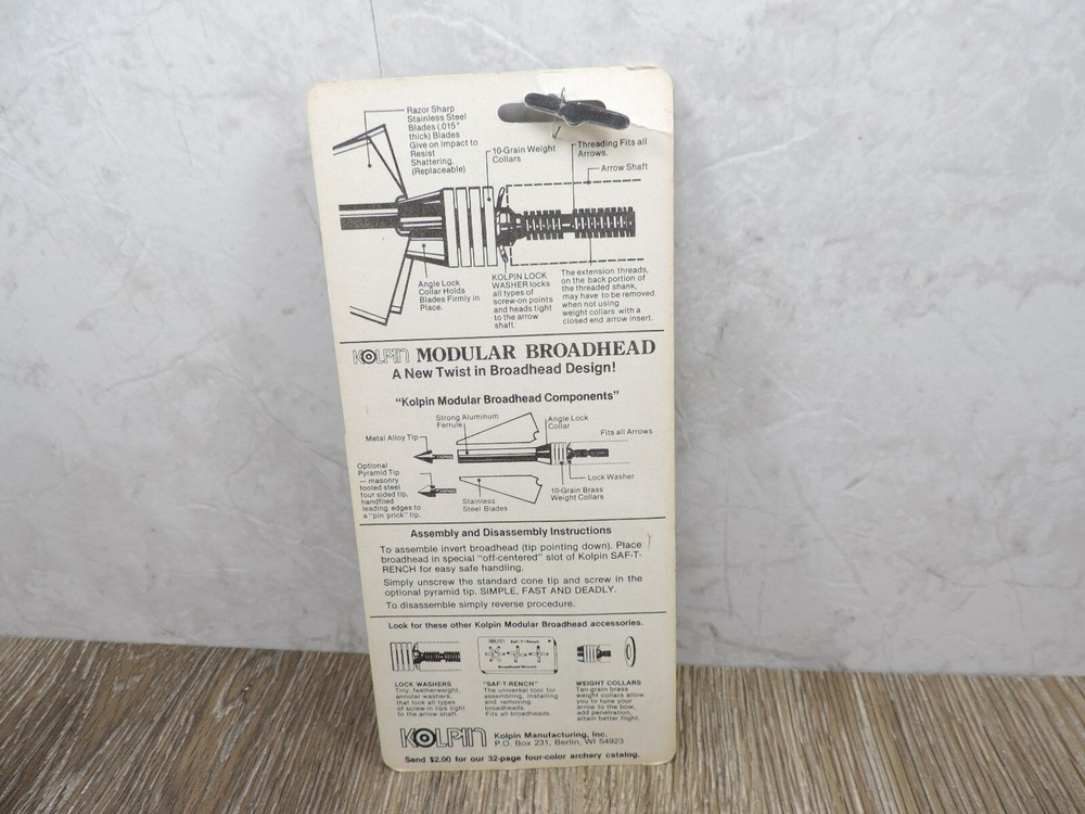 Kolpin Modular Broadhead Pyramid Points #6209