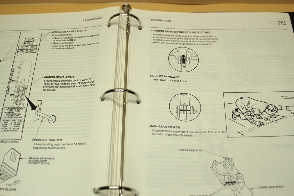 Delta Airlines B737-200 Reference & Training Manual 1999-2002 Door Instructions