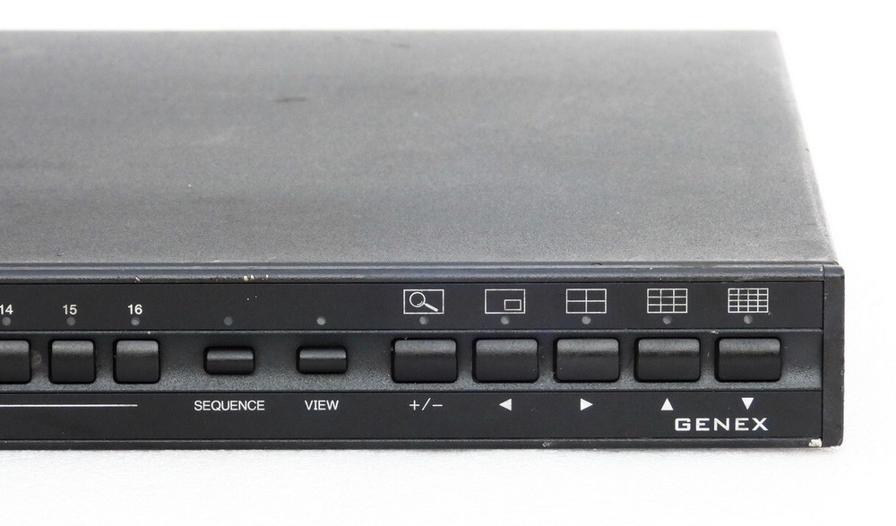 PELCO GENEX 16 CHANNEL SECURITY CAMERA DUPLEX COLOR MULTIPLEXER MODEL MX4016CD-X
