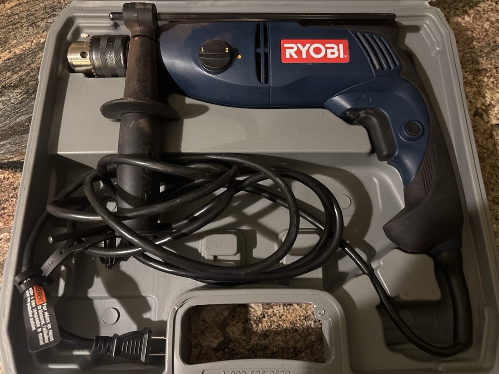 Ryobi 1/2” Hammer Drill 2-Speed/Reversible Double Insulated