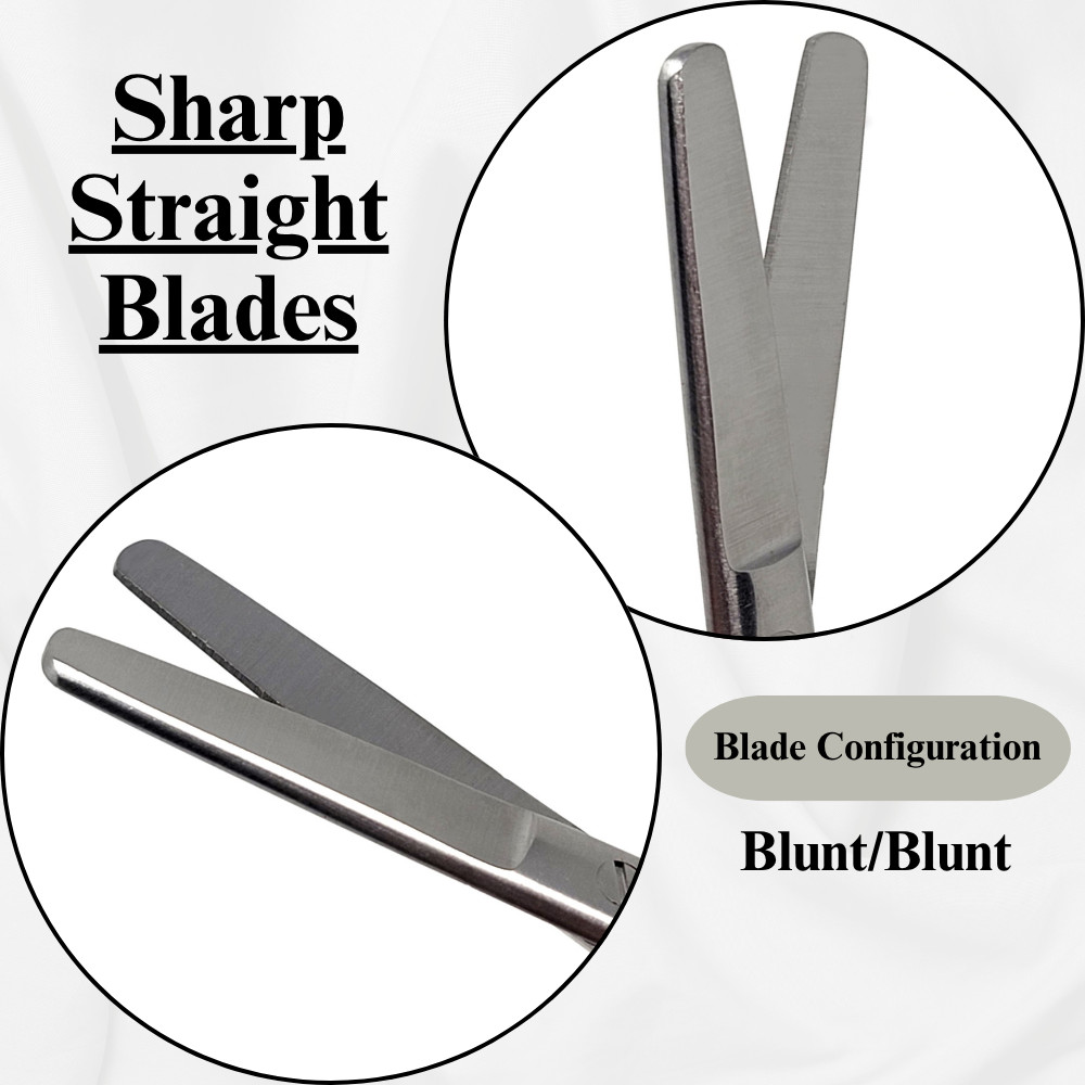 3 Pcs Operating Scissors 5.5" Straight Sharp/Sharp+Sharp/Blunt+Blunt/Blunt Ends