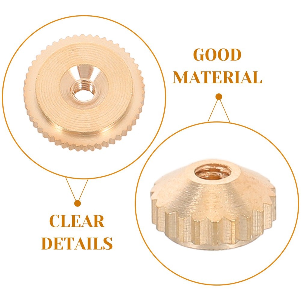 12 Pcs Clock Dial Movement Nut Diy Accessory Fixing Making Parts