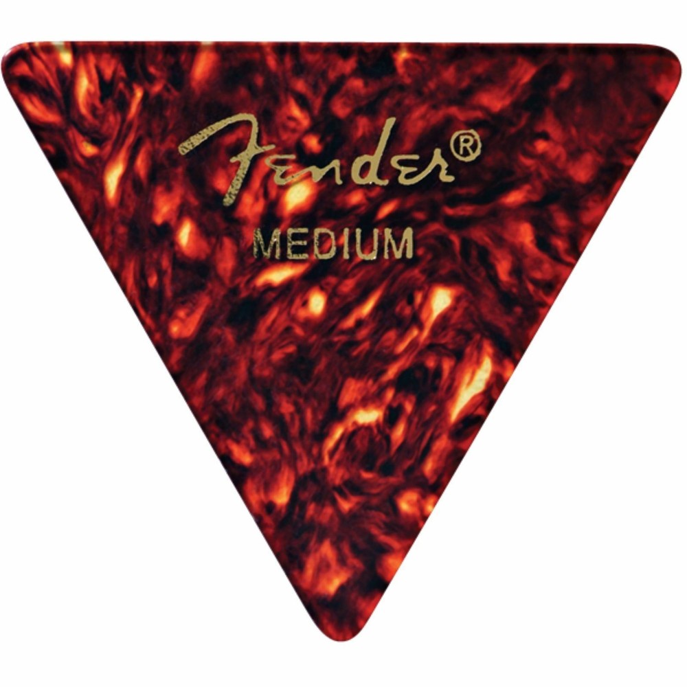 Fender 355 Shape Classic Celluloid Guitar Picks, Medium, Tortoise Shell, 12-Pack