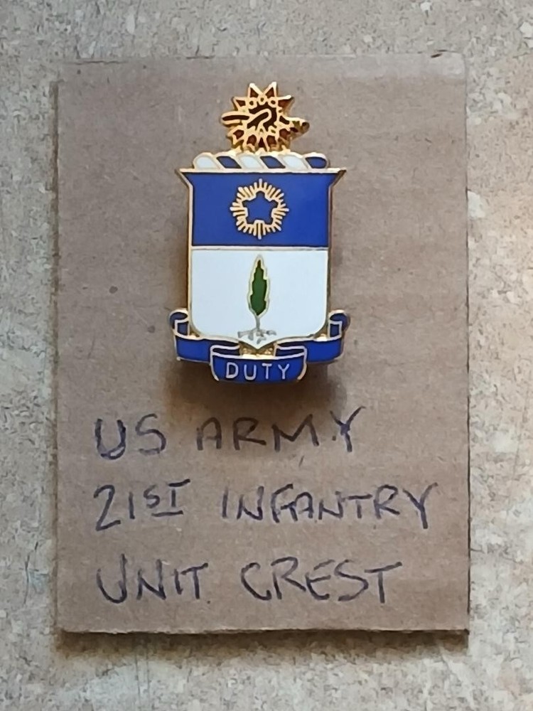 21st Infantry Unit Crest DUI