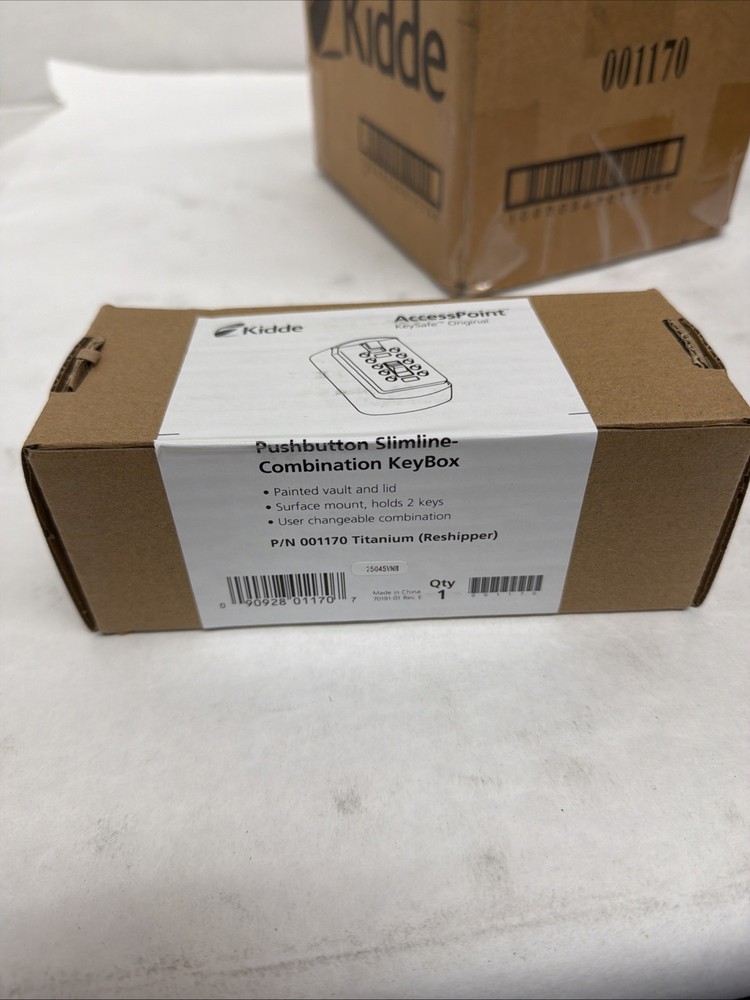 Kidde AccessPoint Pushbutton Slimline Combination KeyBox (holds two keys)