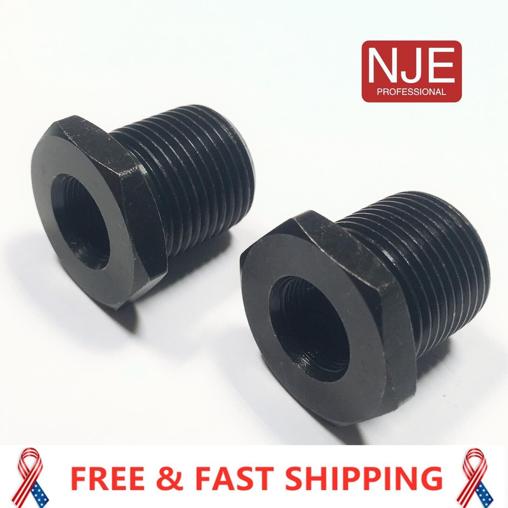 2 Pack Steel Thread Adapter Convert 1/2x28 to 13/16X16
