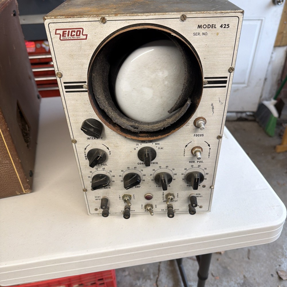 Eico Oscilloscope push pullmodel 425 parts/repair