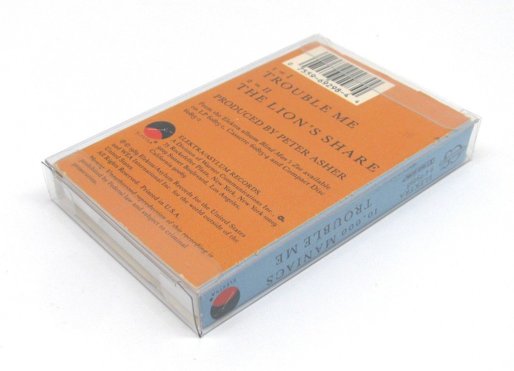 25x CASSETTE CASSINGLE (SIZE D) - CLEAR PLASTIC PROTECTIVE BOX/SLEEVE (READ!)