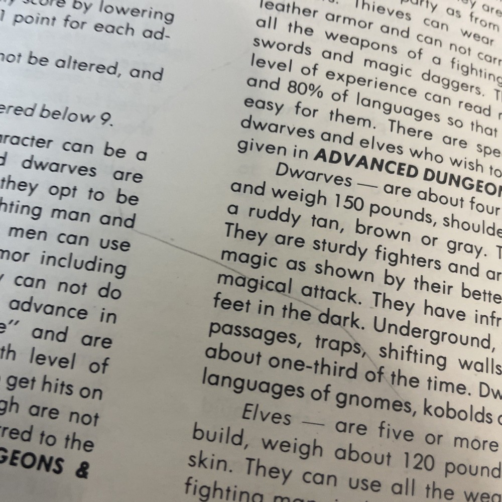 D&D Blue Rules Book - Dungeons and Dragons 2001