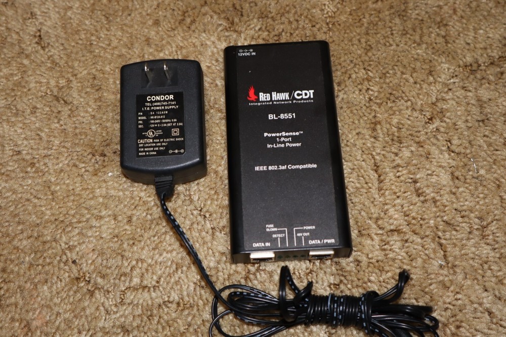 Red Hawk/CDT PowerSense 1-Port In-Line Power BL-8551